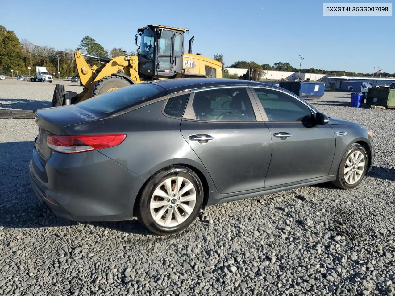 5XXGT4L35GG007098 2016 Kia Optima Lx