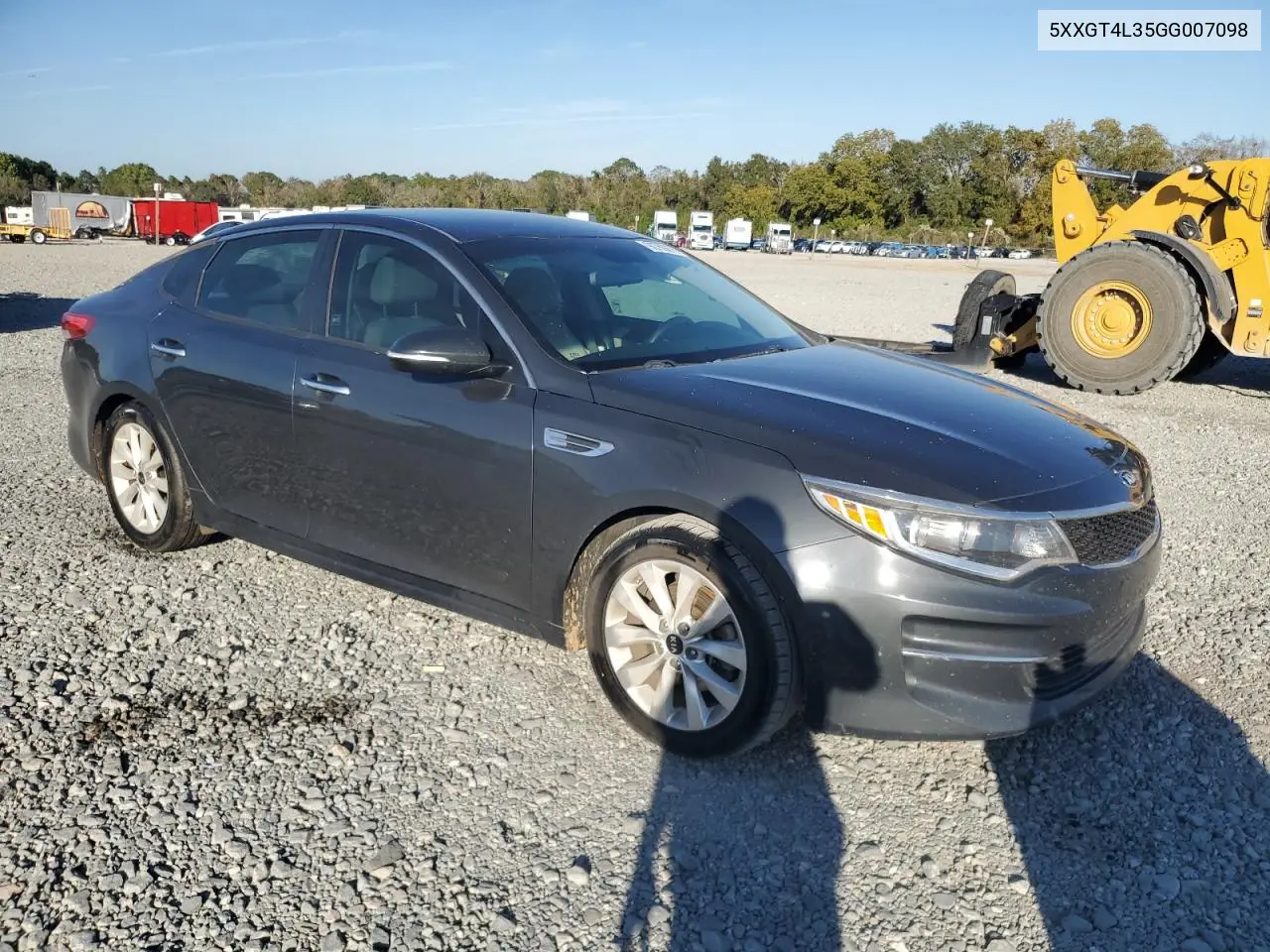 5XXGT4L35GG007098 2016 Kia Optima Lx