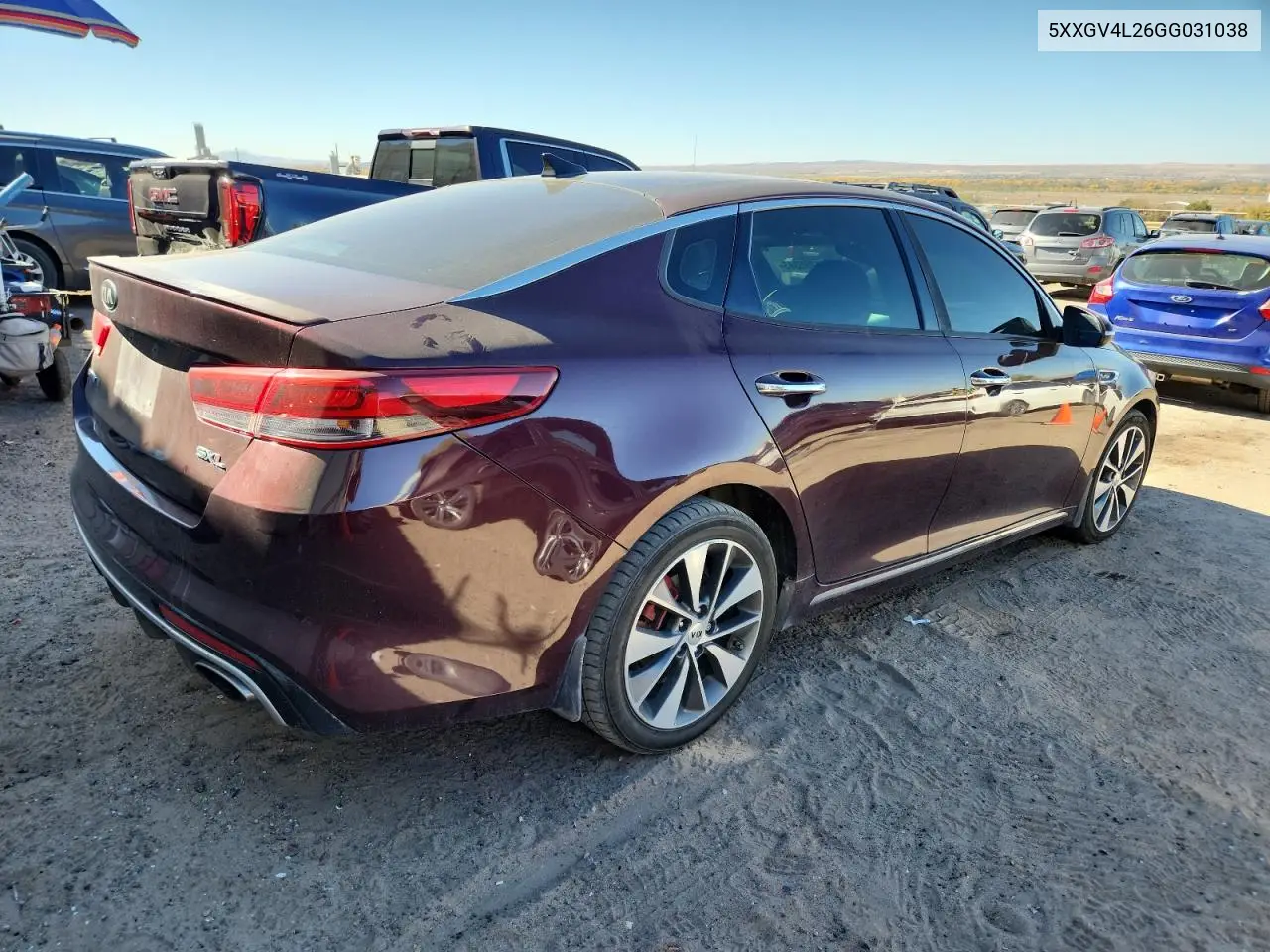 5XXGV4L26GG031038 2016 Kia Optima Sxl