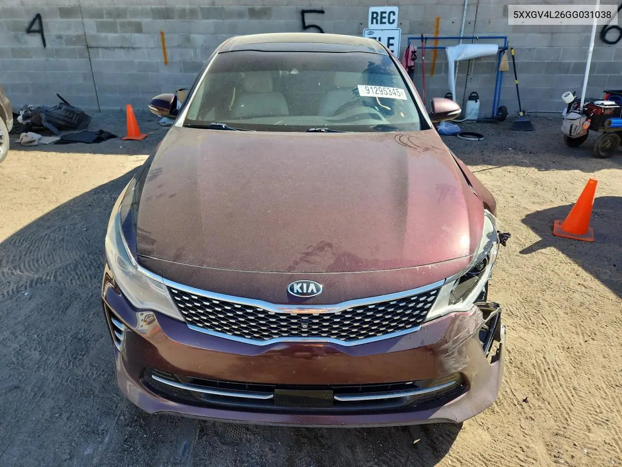 5XXGV4L26GG031038 2016 Kia Optima Sxl