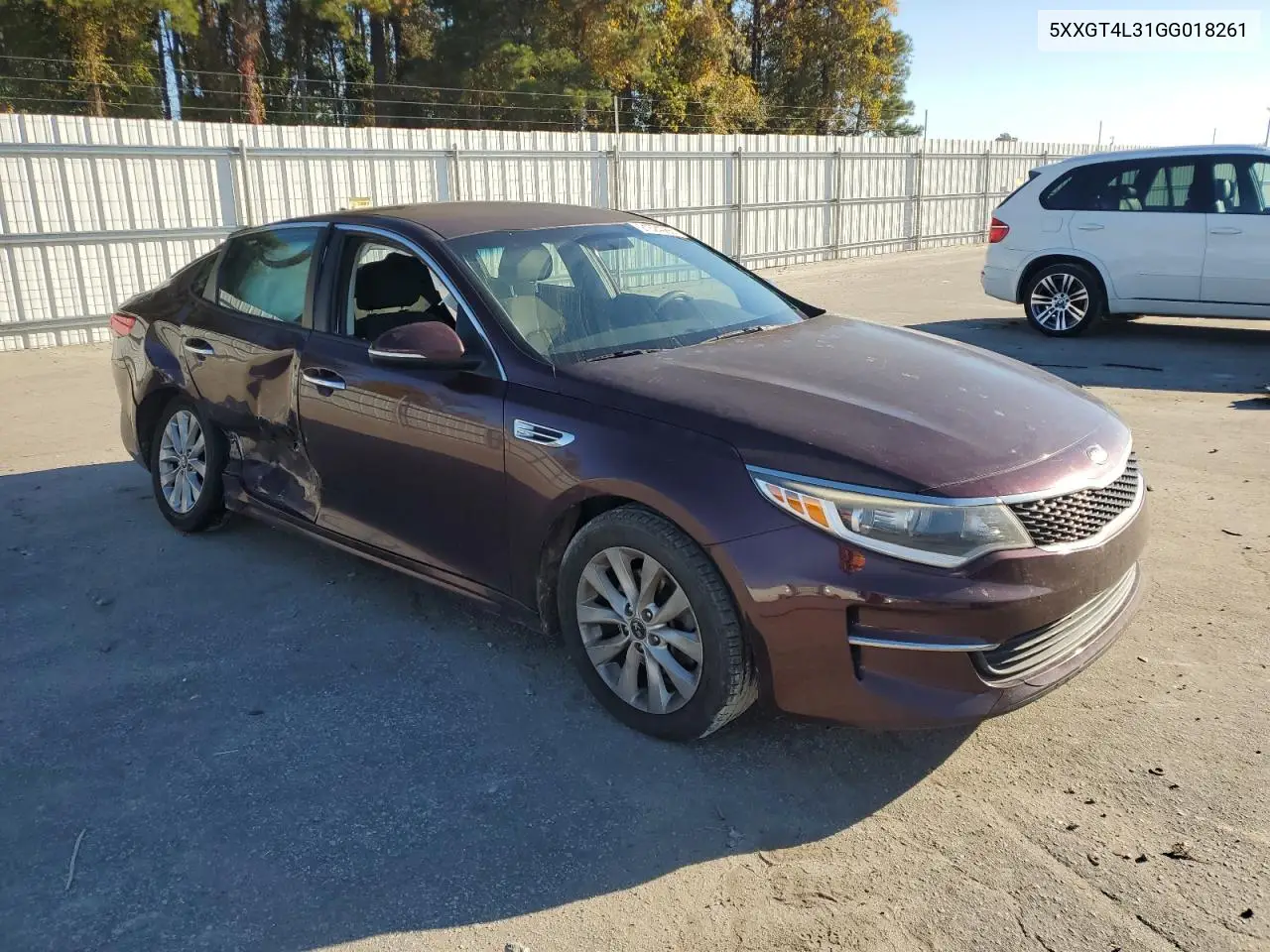 5XXGT4L31GG018261 2016 Kia Optima Lx