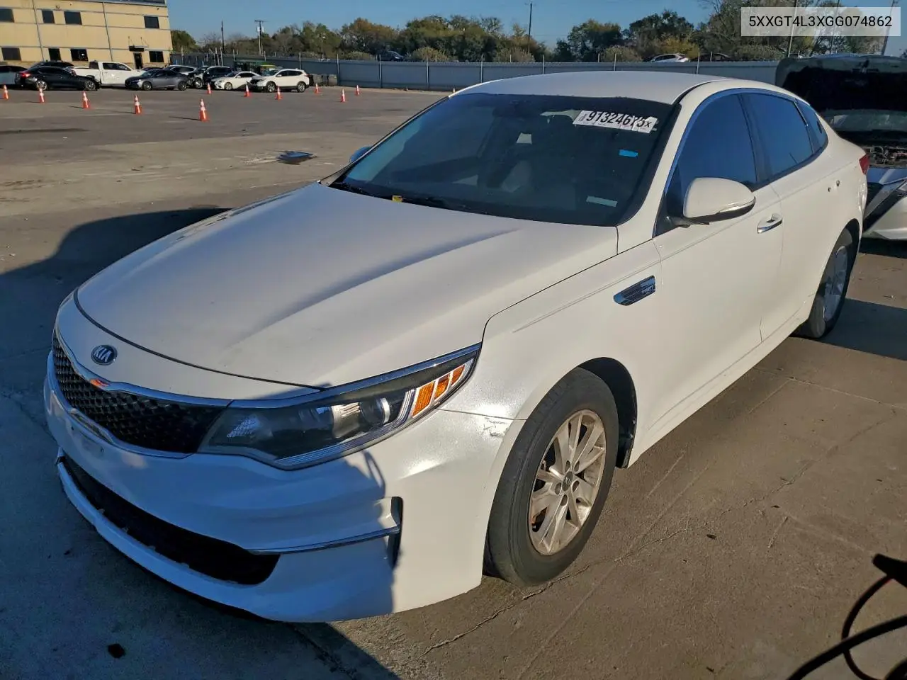 5XXGT4L3XGG074862 2016 Kia Optima Lx