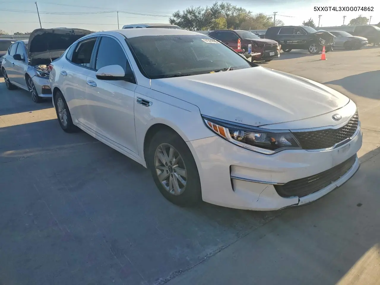 5XXGT4L3XGG074862 2016 Kia Optima Lx