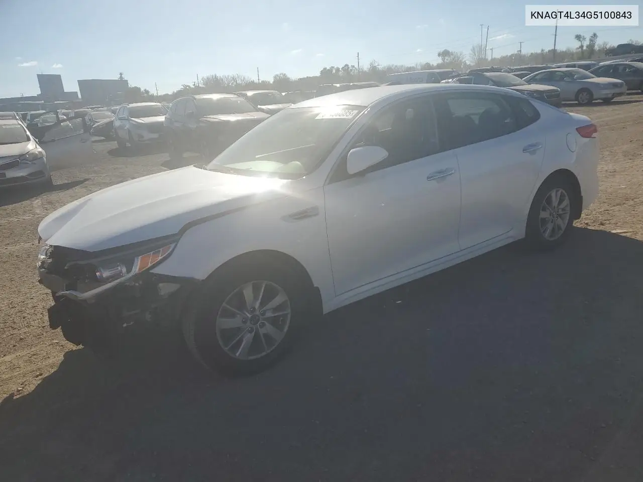 KNAGT4L34G5100843 2016 Kia Optima Lx
