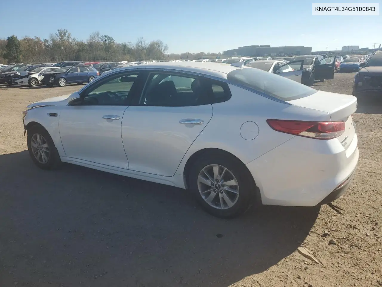 KNAGT4L34G5100843 2016 Kia Optima Lx