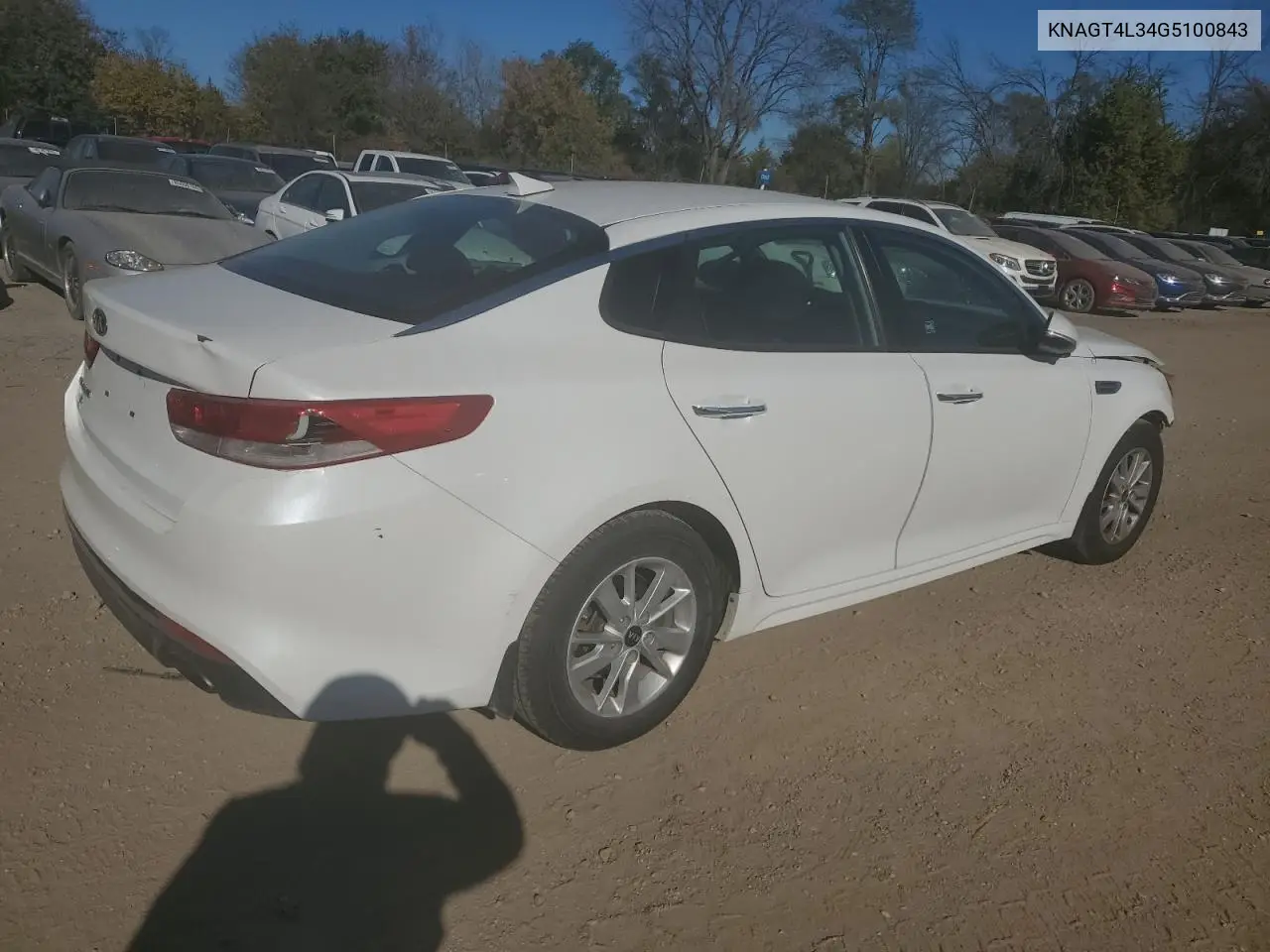 KNAGT4L34G5100843 2016 Kia Optima Lx