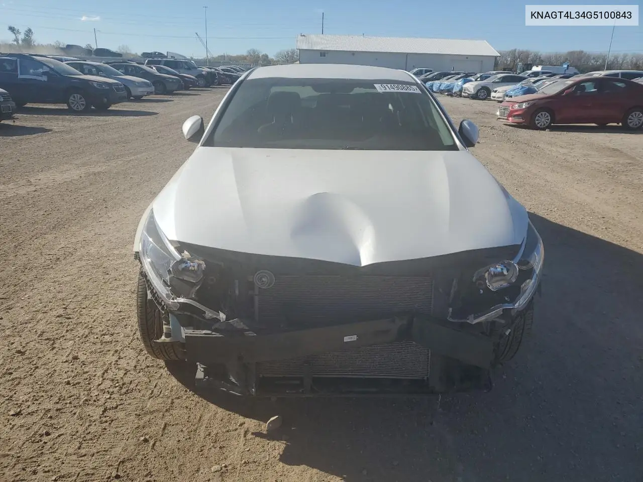 KNAGT4L34G5100843 2016 Kia Optima Lx