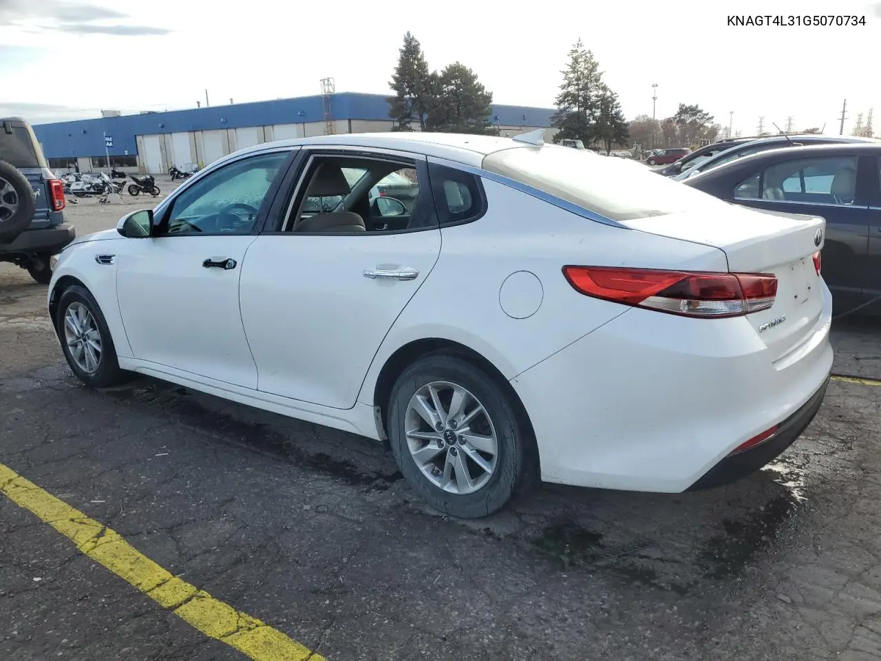 KNAGT4L31G5070734 2016 Kia Optima Lx