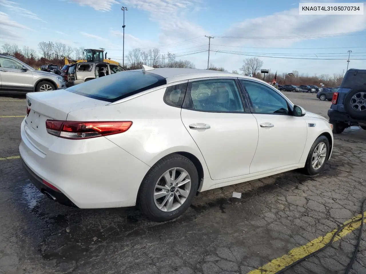 KNAGT4L31G5070734 2016 Kia Optima Lx