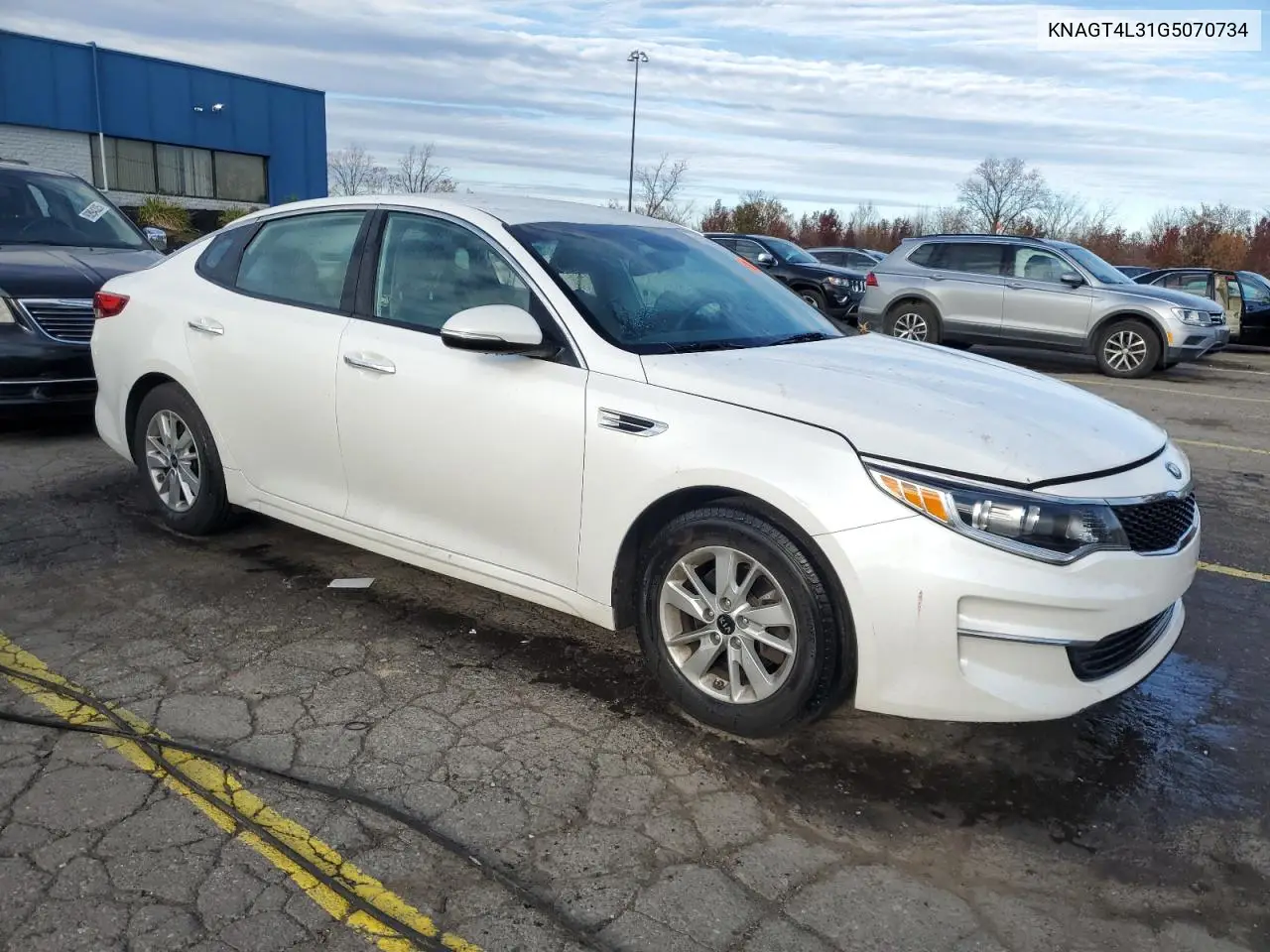 KNAGT4L31G5070734 2016 Kia Optima Lx