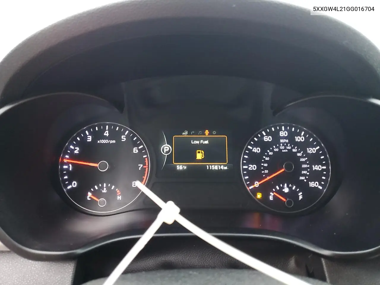 5XXGW4L21GG016704 2016 Kia Optima Sx