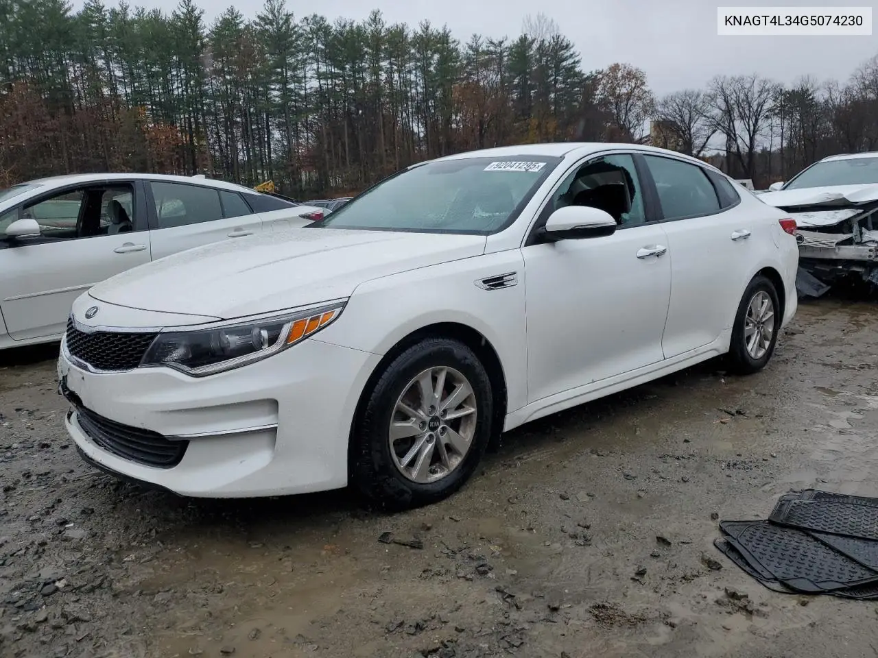 KNAGT4L34G5074230 2016 Kia Optima Lx