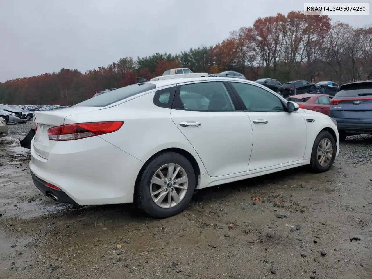 KNAGT4L34G5074230 2016 Kia Optima Lx