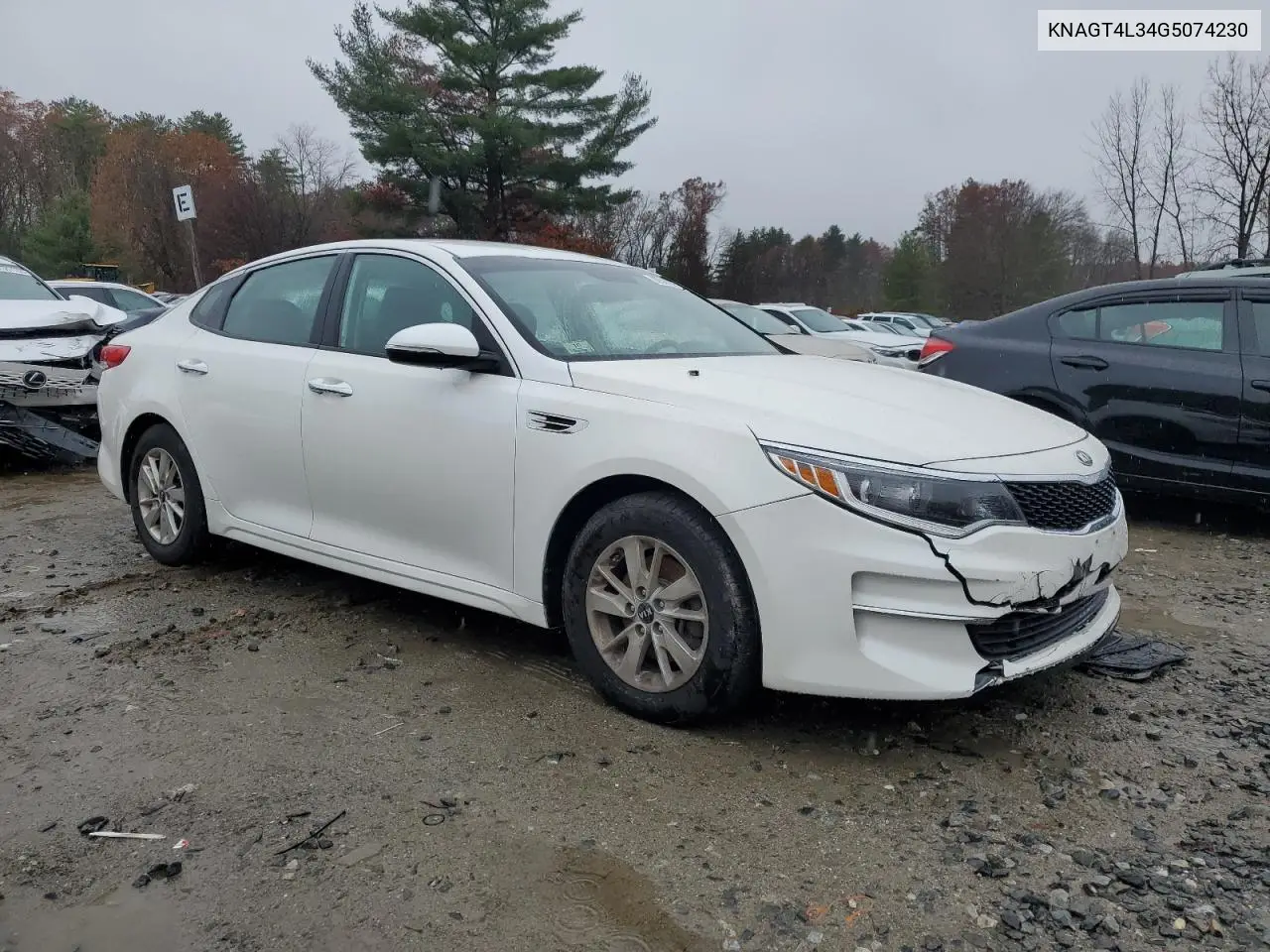 KNAGT4L34G5074230 2016 Kia Optima Lx