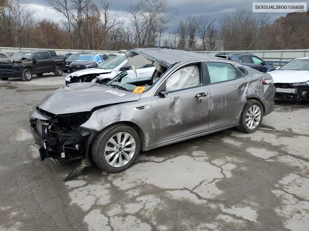 5XXGU4L38GG106608 2016 Kia Optima Ex