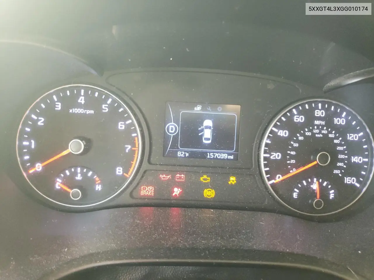5XXGT4L3XGG010174 2016 Kia Optima Lx