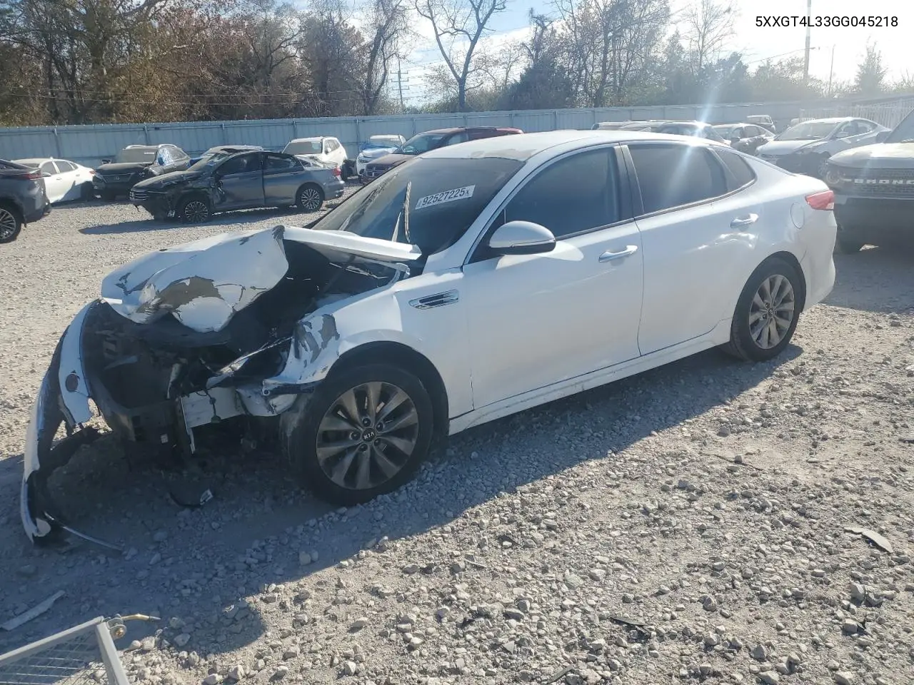 5XXGT4L33GG045218 2016 Kia Optima Lx