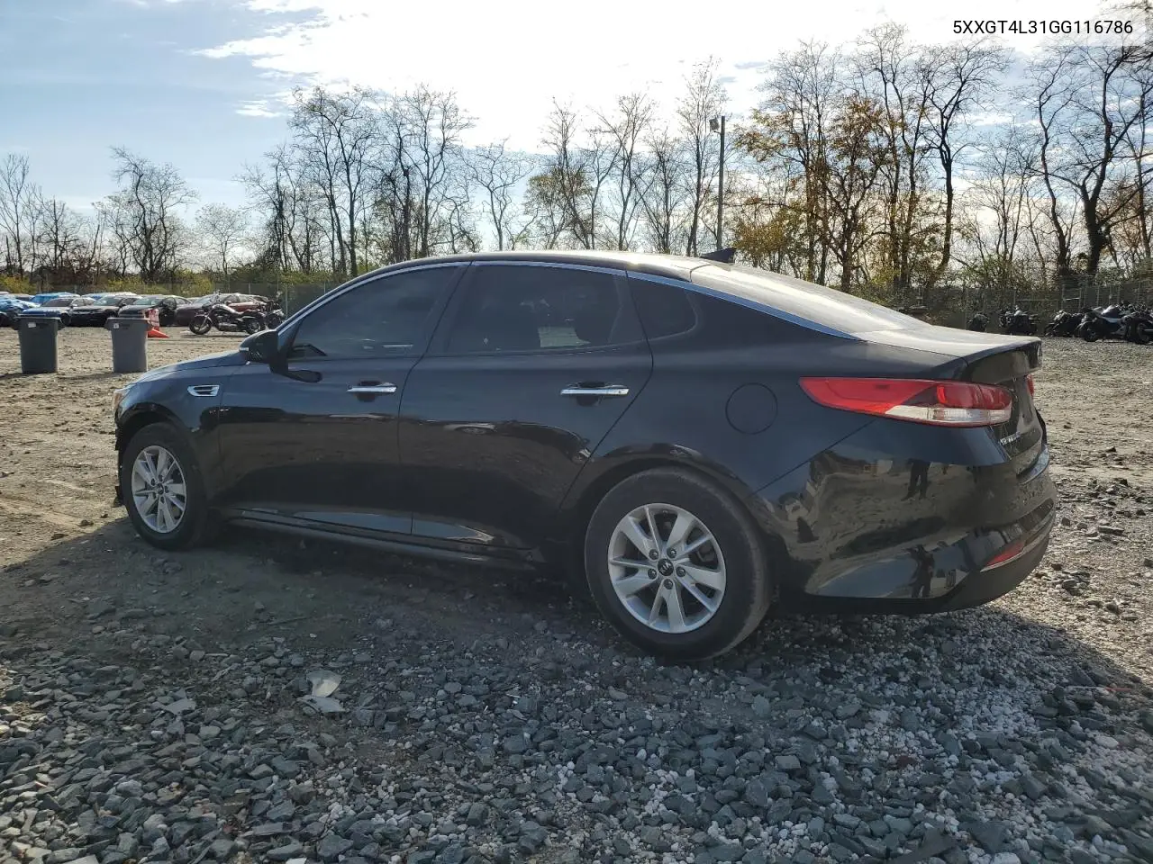 5XXGT4L31GG116786 2016 Kia Optima Lx