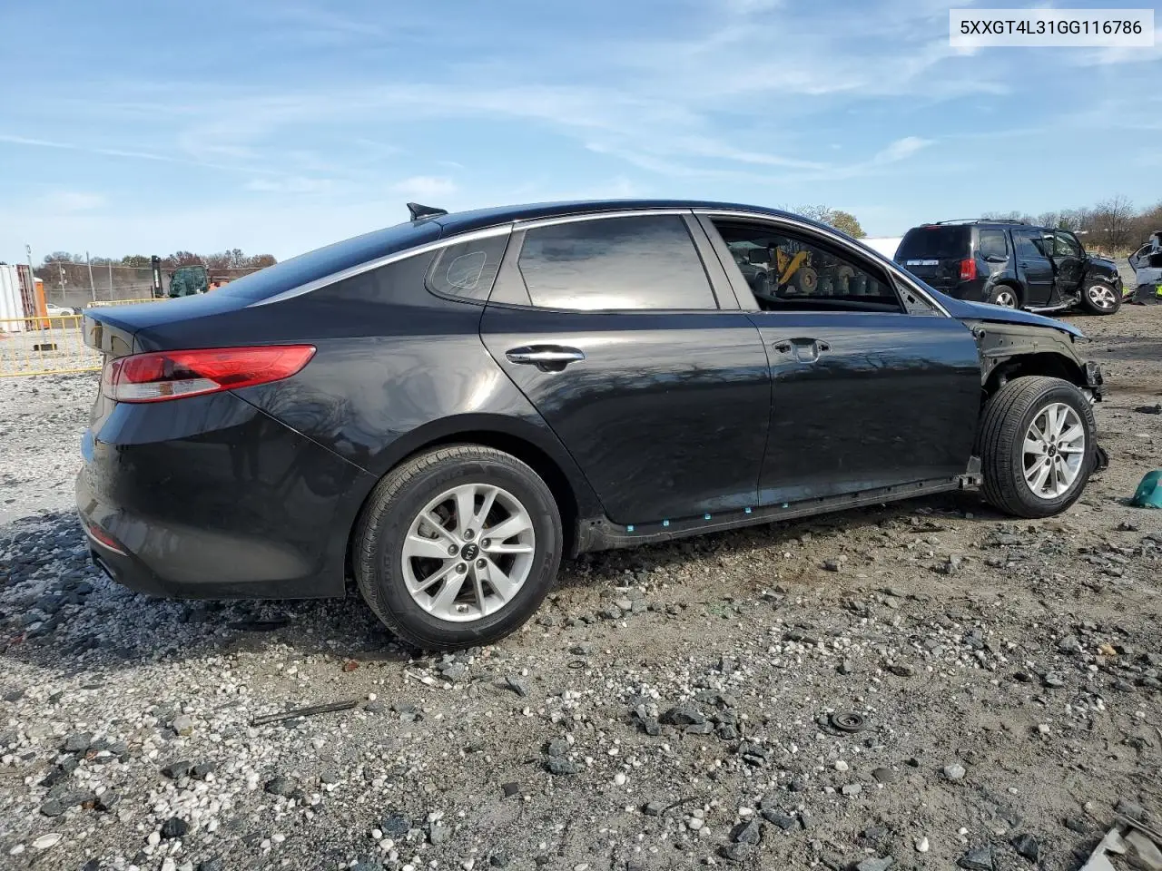 5XXGT4L31GG116786 2016 Kia Optima Lx