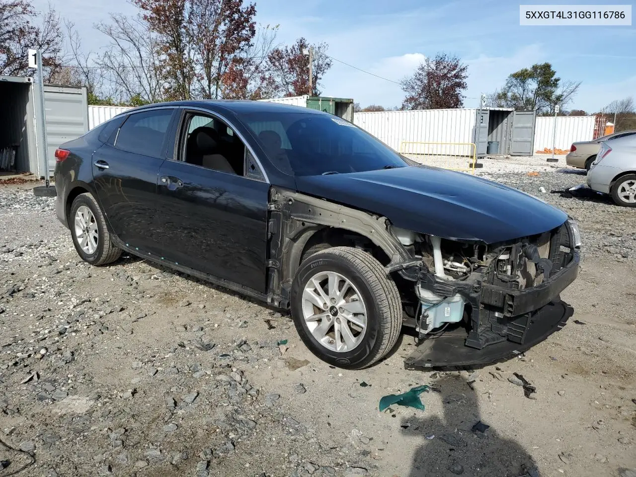 5XXGT4L31GG116786 2016 Kia Optima Lx