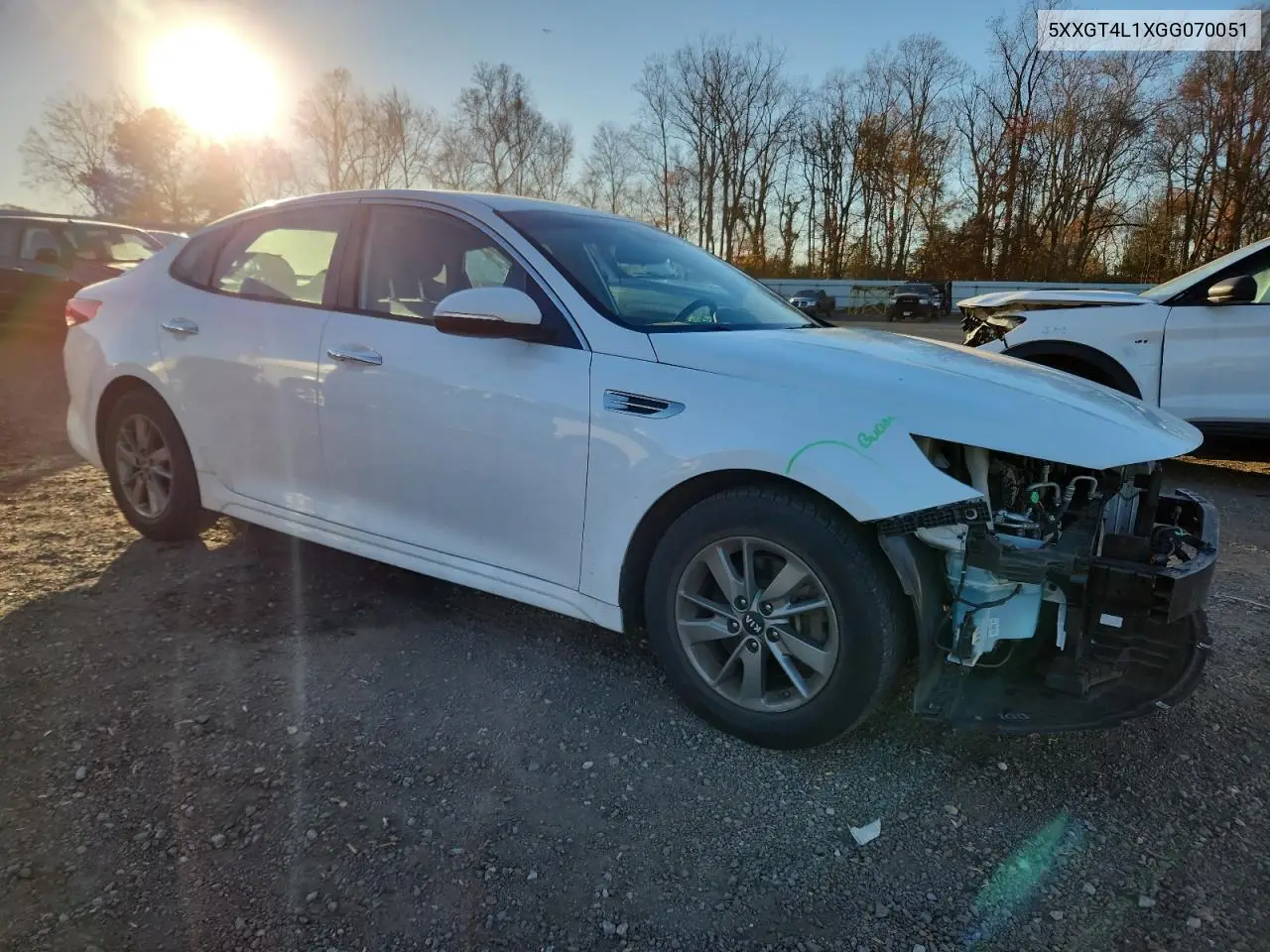 5XXGT4L1XGG070051 2016 Kia Optima Lx