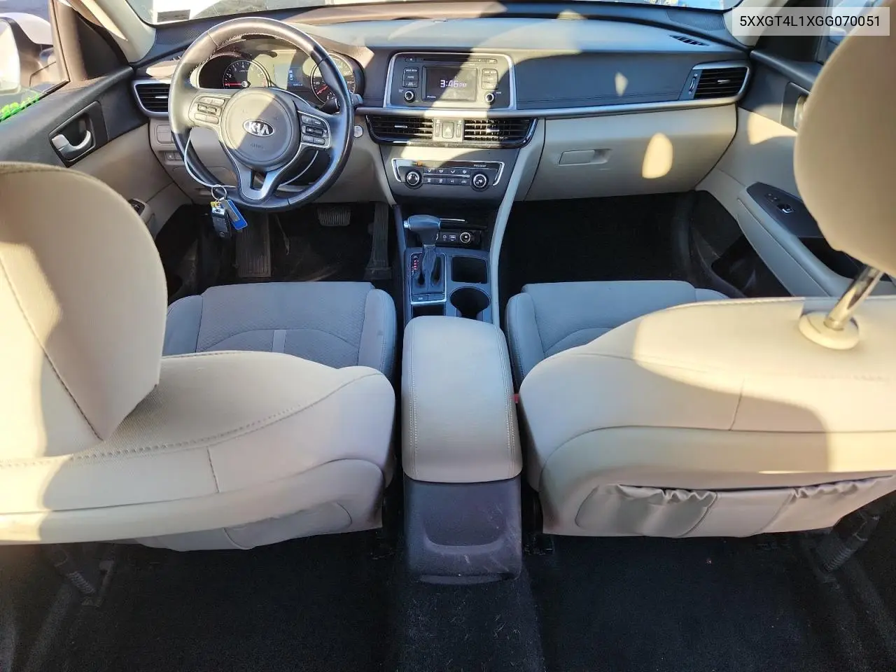5XXGT4L1XGG070051 2016 Kia Optima Lx