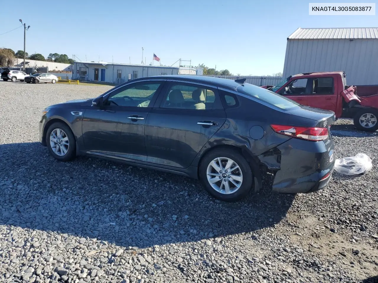 KNAGT4L30G5083877 2016 Kia Optima Lx