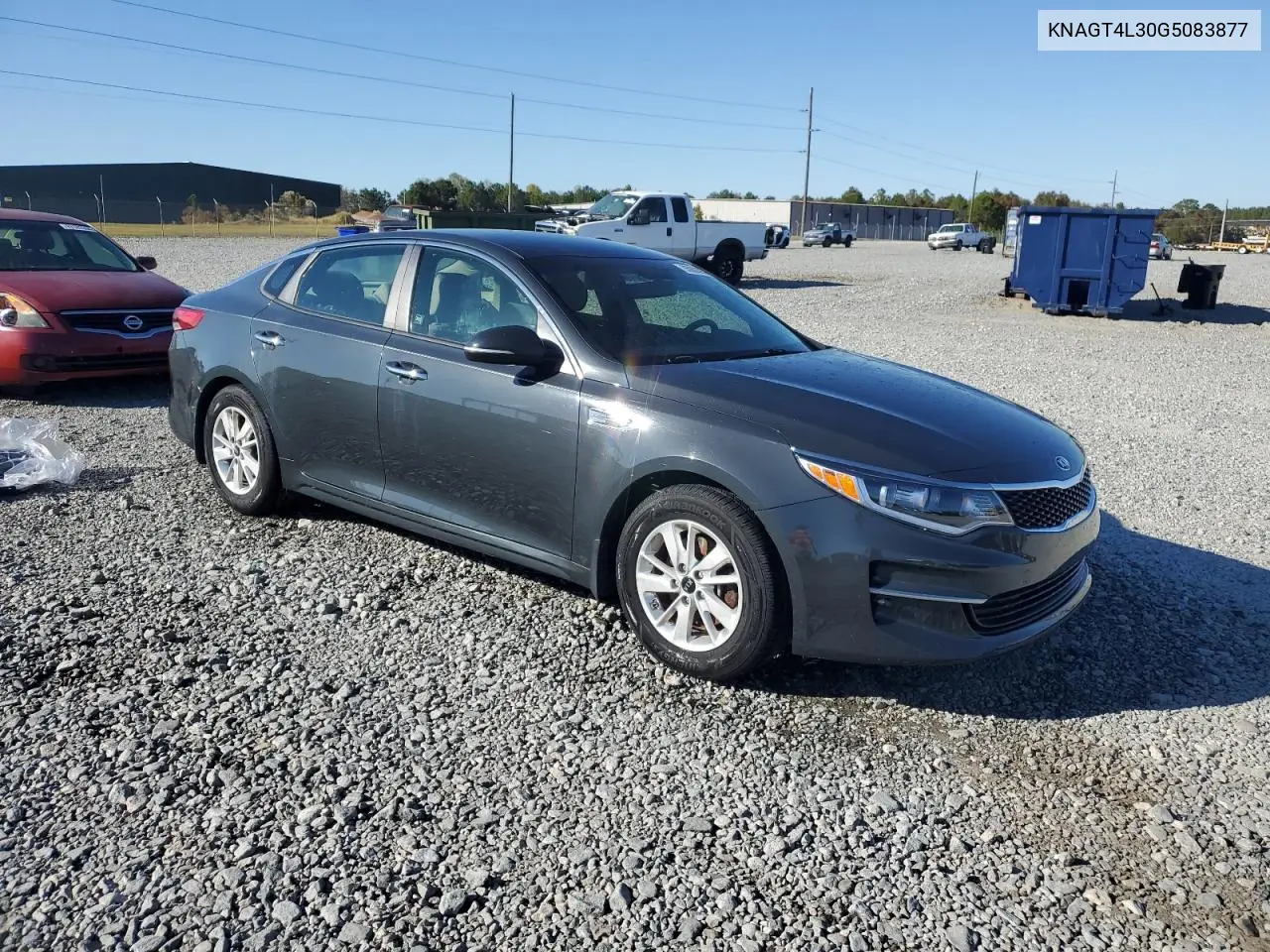 KNAGT4L30G5083877 2016 Kia Optima Lx