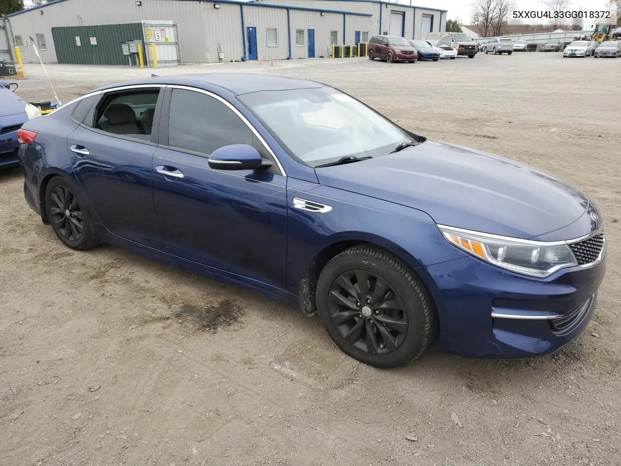 5XXGU4L33GG018372 2016 Kia Optima Ex