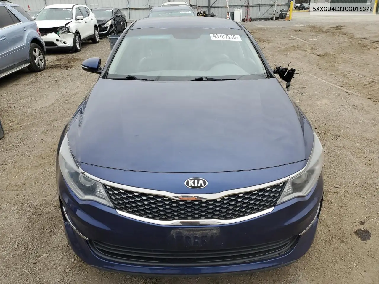 5XXGU4L33GG018372 2016 Kia Optima Ex