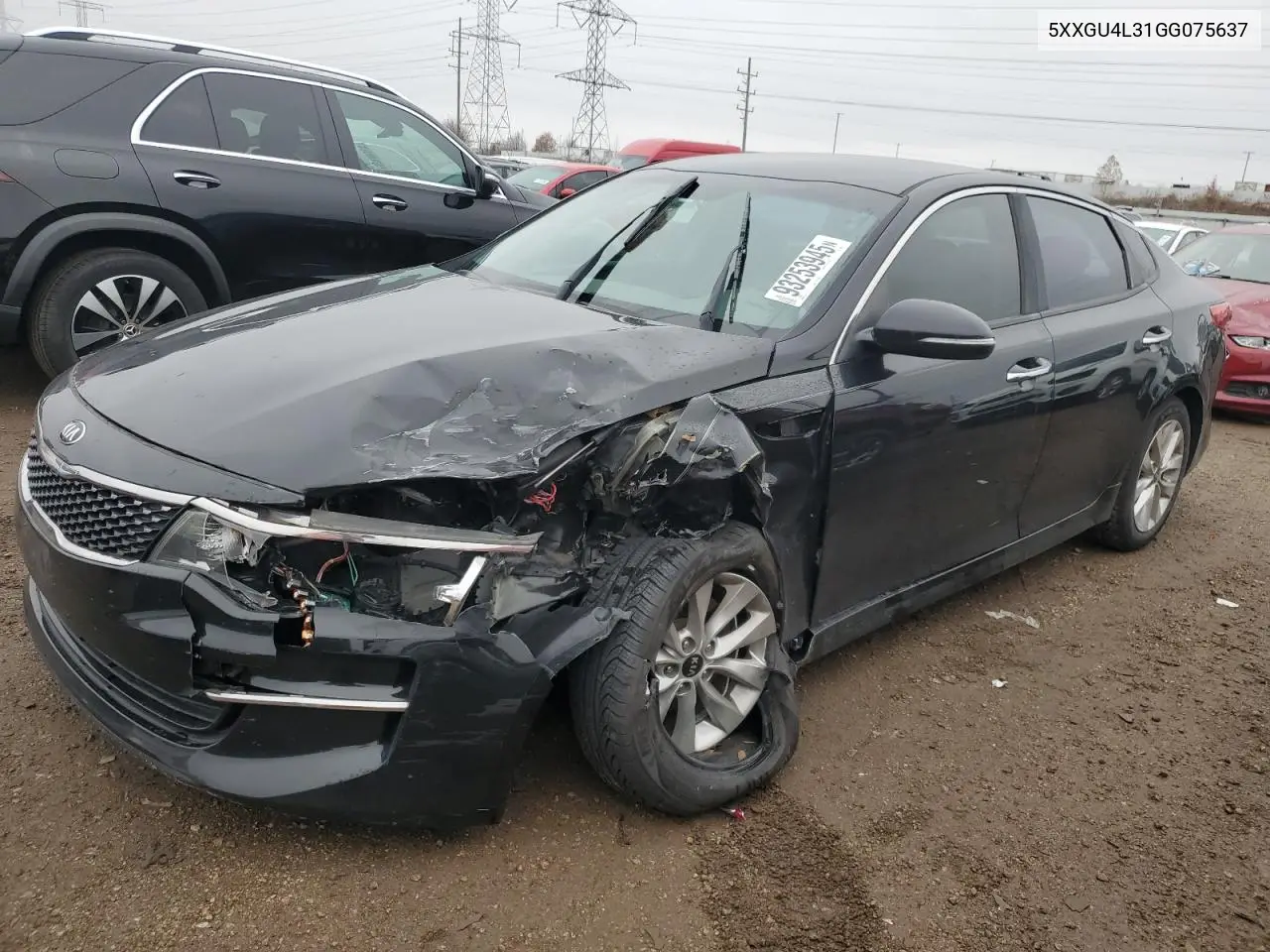 5XXGU4L31GG075637 2016 Kia Optima Ex