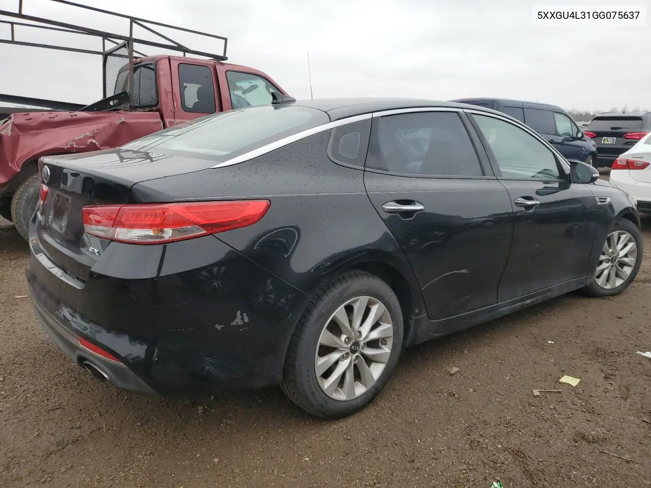 5XXGU4L31GG075637 2016 Kia Optima Ex
