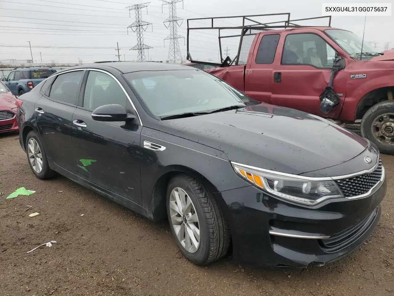 5XXGU4L31GG075637 2016 Kia Optima Ex