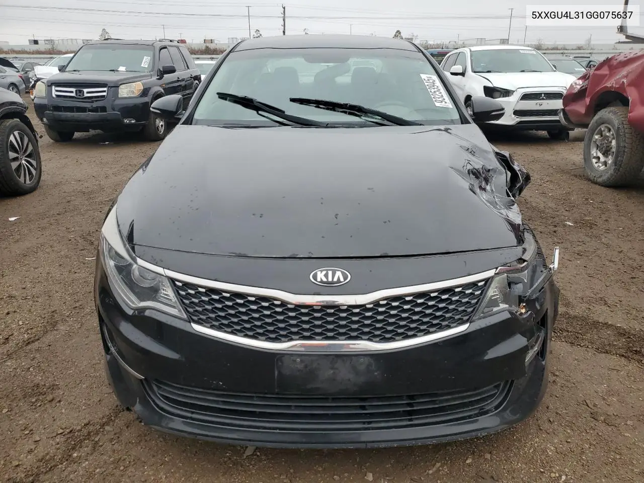 5XXGU4L31GG075637 2016 Kia Optima Ex