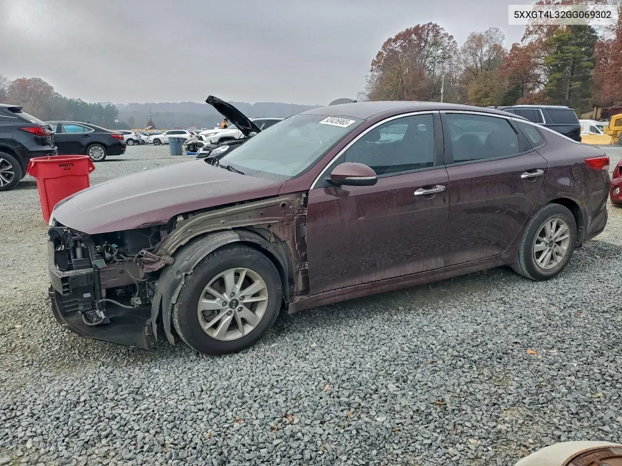 5XXGT4L32GG069302 2016 Kia Optima Lx