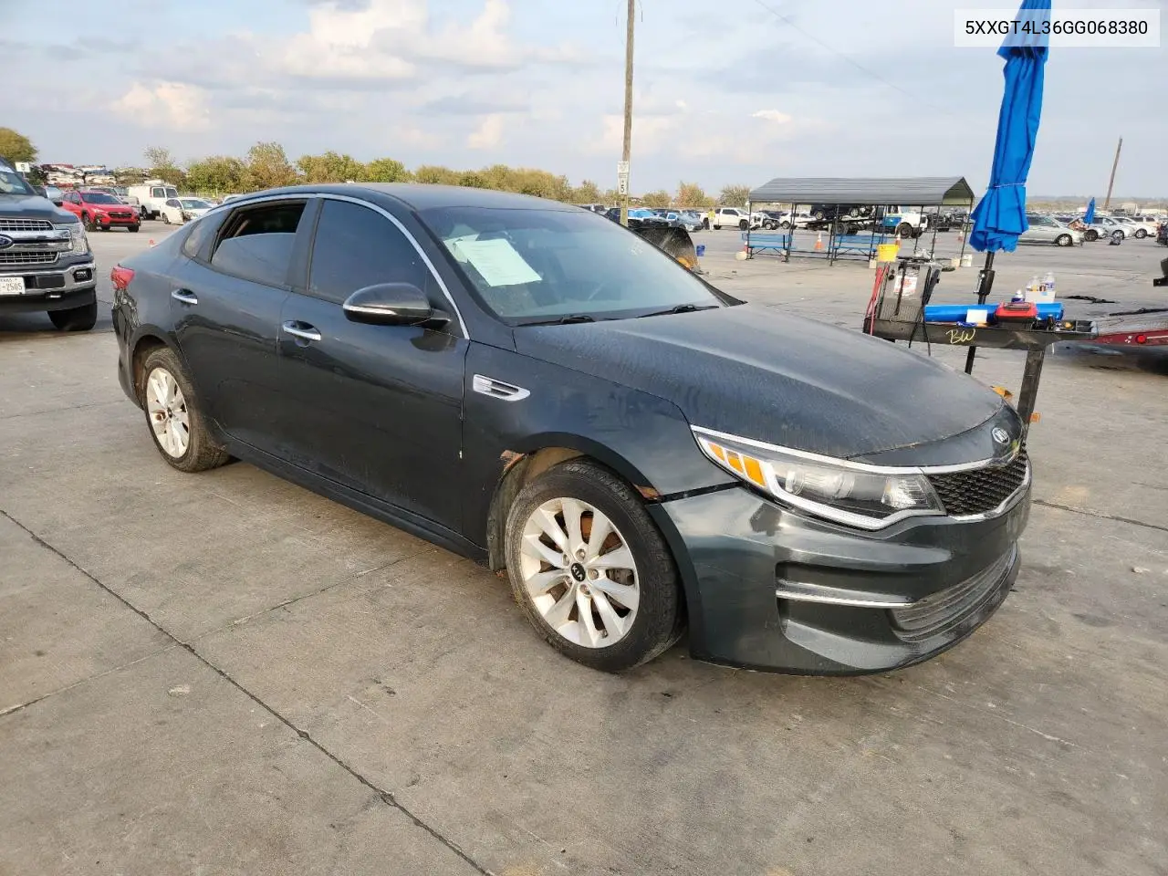 5XXGT4L36GG068380 2016 Kia Optima Lx