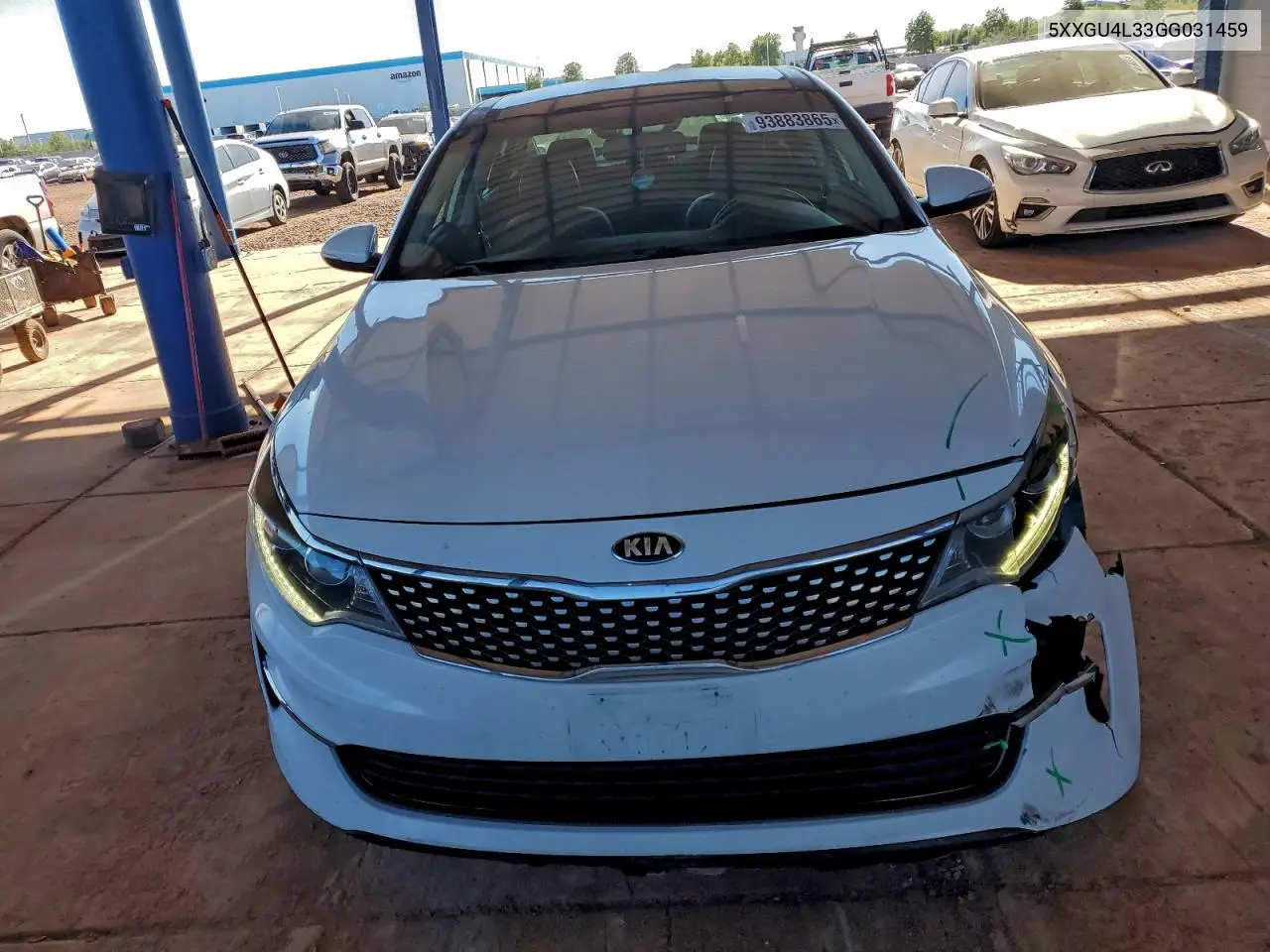 5XXGU4L33GG031459 2016 Kia Optima Ex