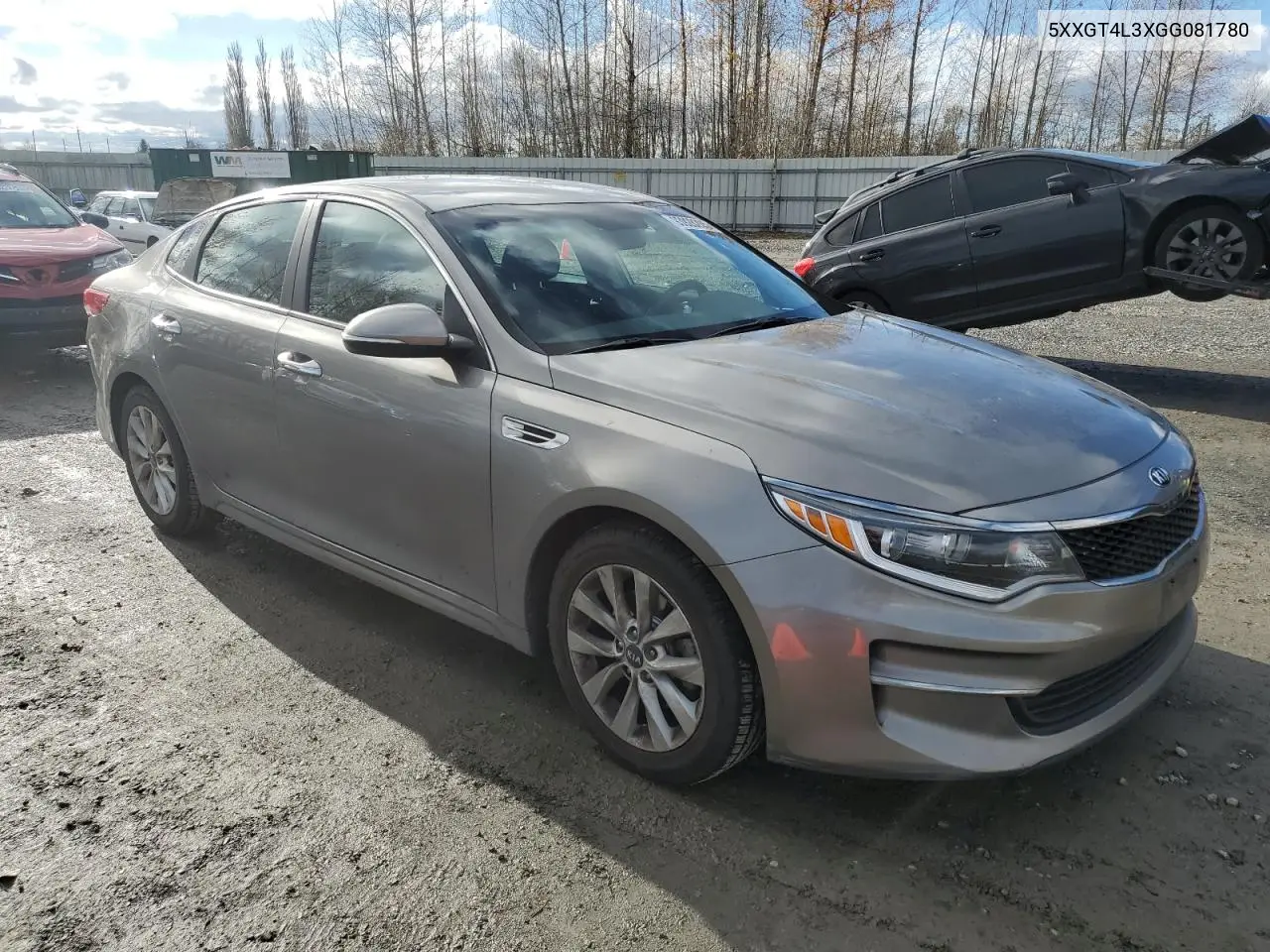 5XXGT4L3XGG081780 2016 Kia Optima Lx
