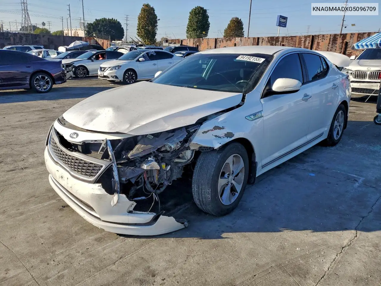 KNAGM4ADXG5096709 2016 Kia Optima Hybrid