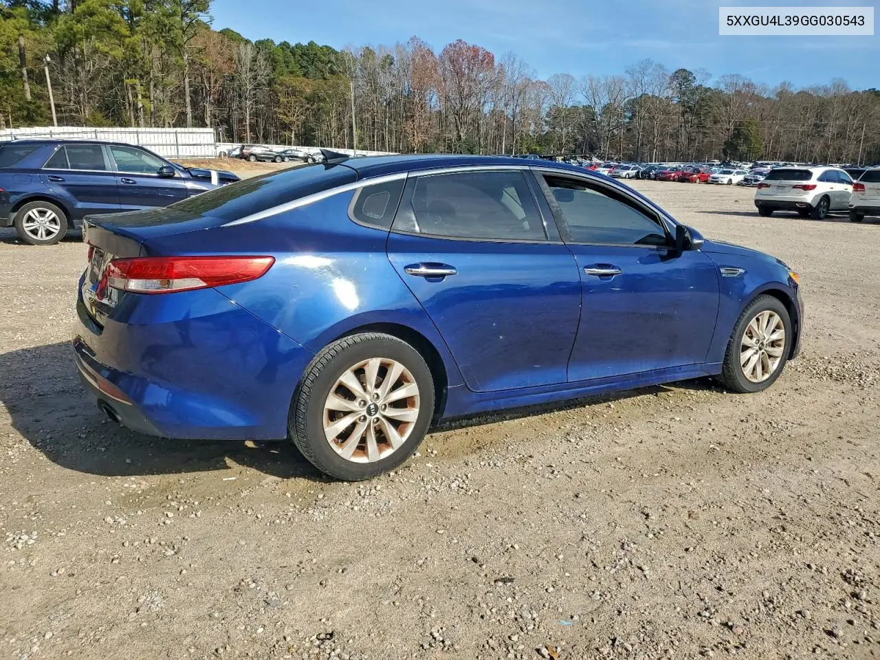 5XXGU4L39GG030543 2016 Kia Optima Ex