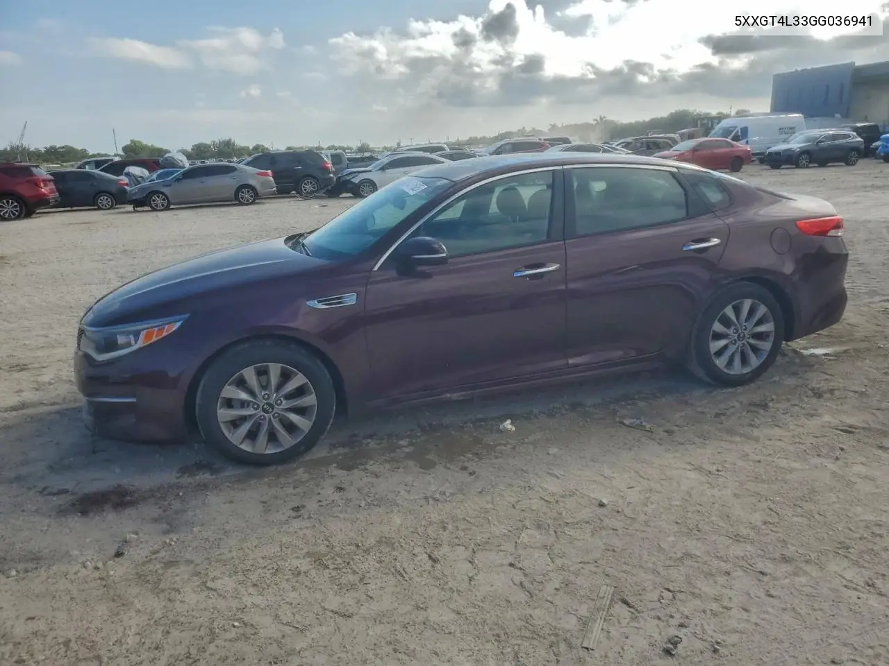 5XXGT4L33GG036941 2016 Kia Optima Lx