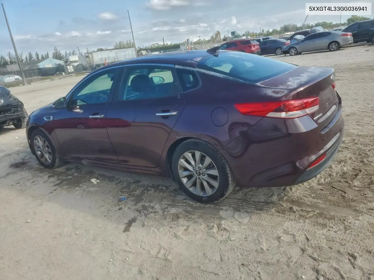 5XXGT4L33GG036941 2016 Kia Optima Lx