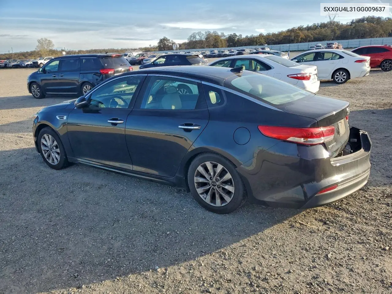 5XXGU4L31GG009637 2016 Kia Optima Ex