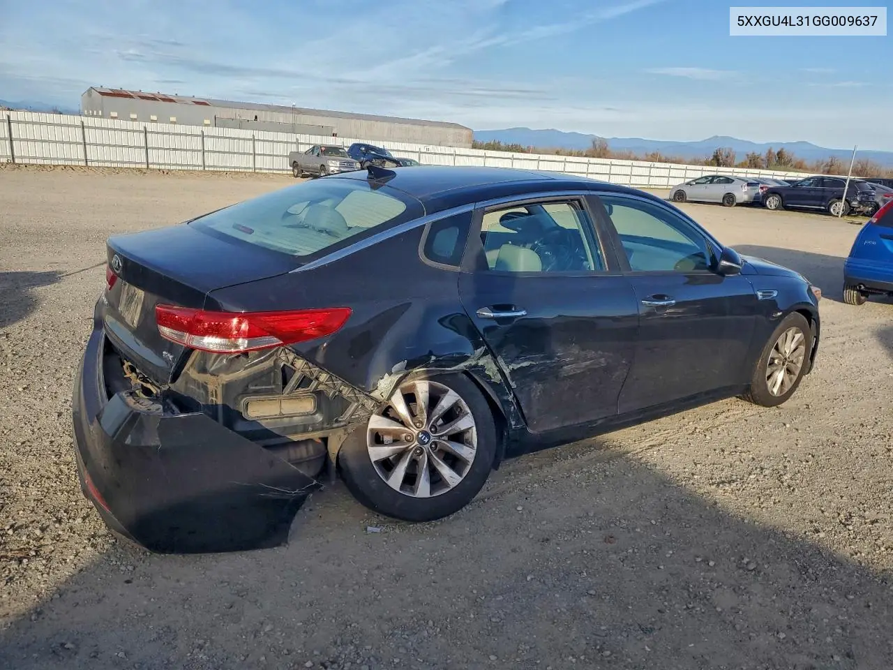 5XXGU4L31GG009637 2016 Kia Optima Ex
