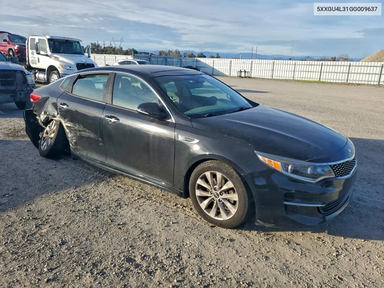 5XXGU4L31GG009637 2016 Kia Optima Ex