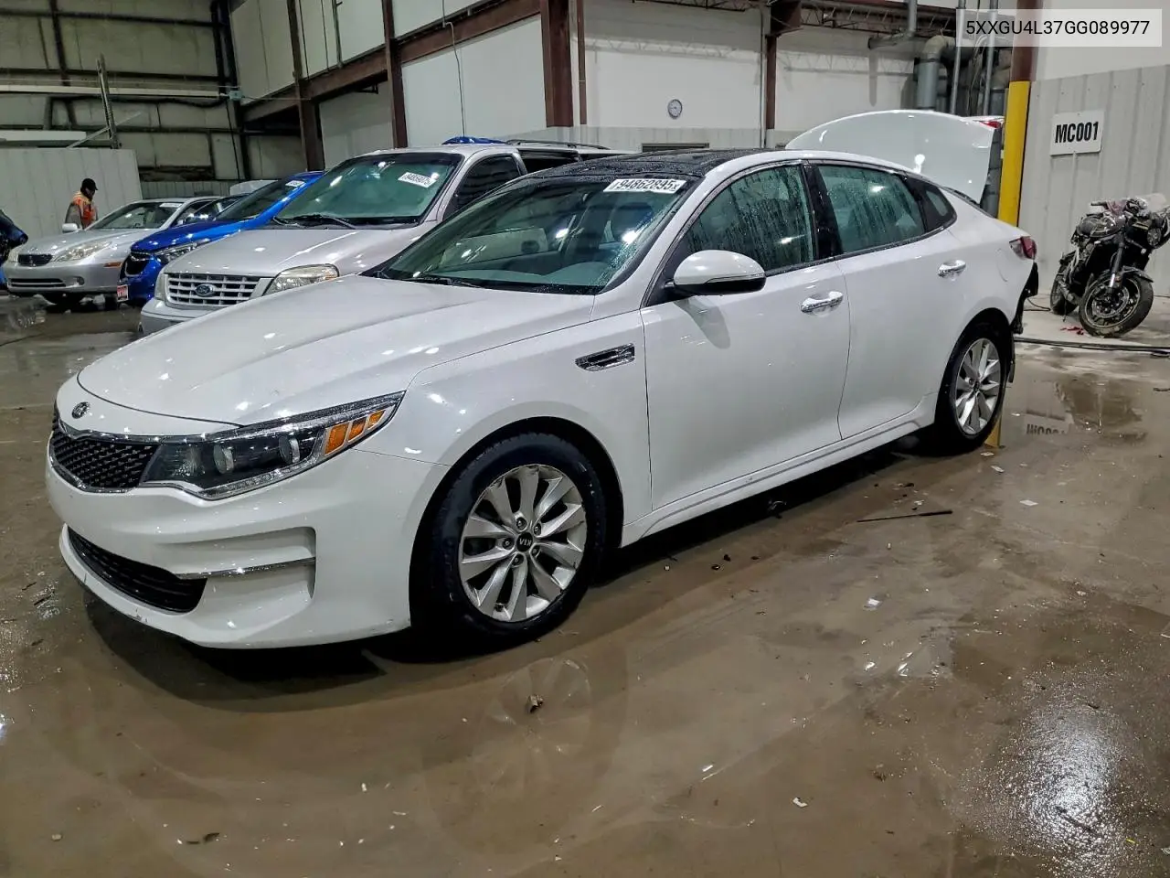 5XXGU4L37GG089977 2016 Kia Optima Ex