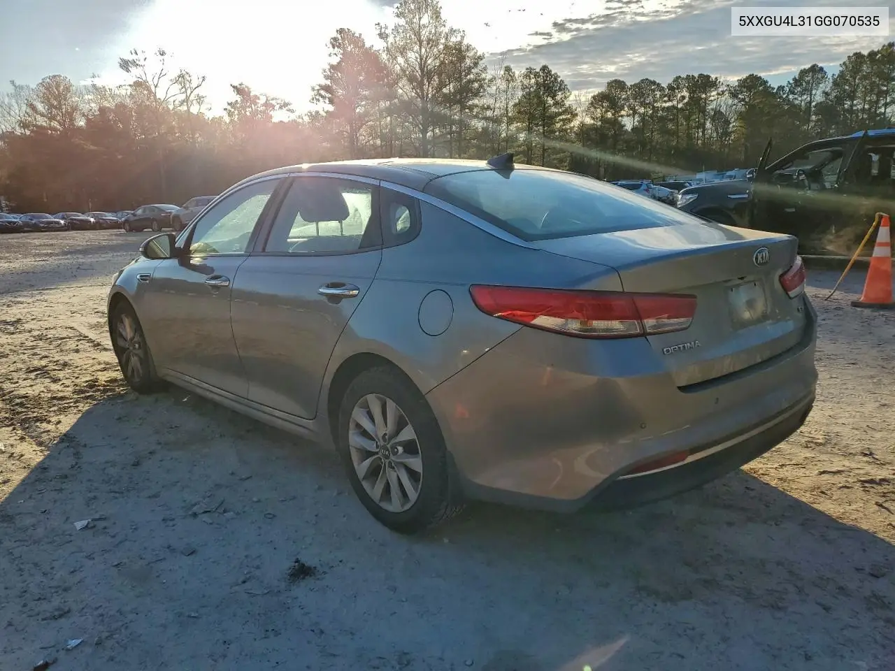 5XXGU4L31GG070535 2016 Kia Optima Ex
