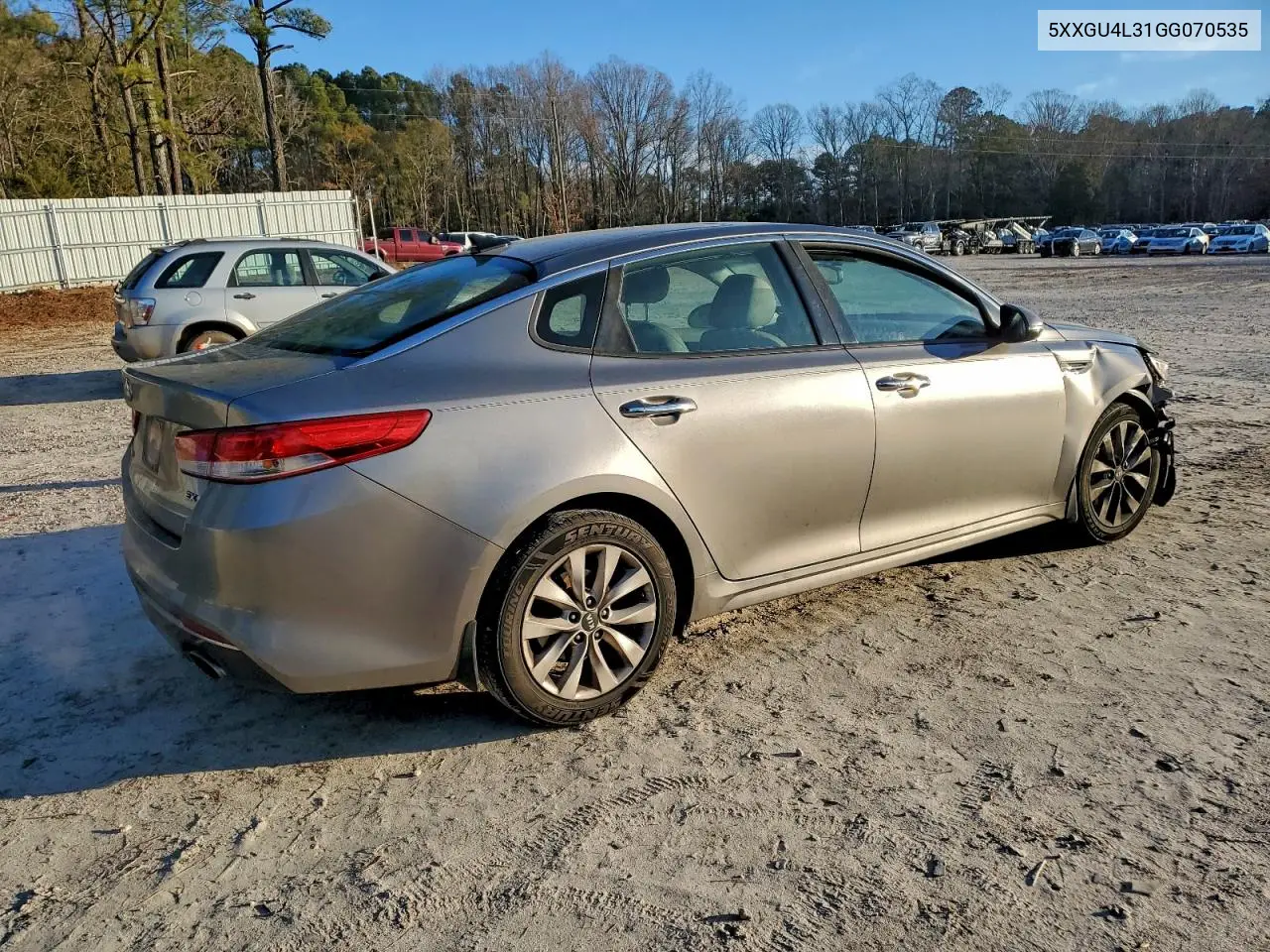 5XXGU4L31GG070535 2016 Kia Optima Ex