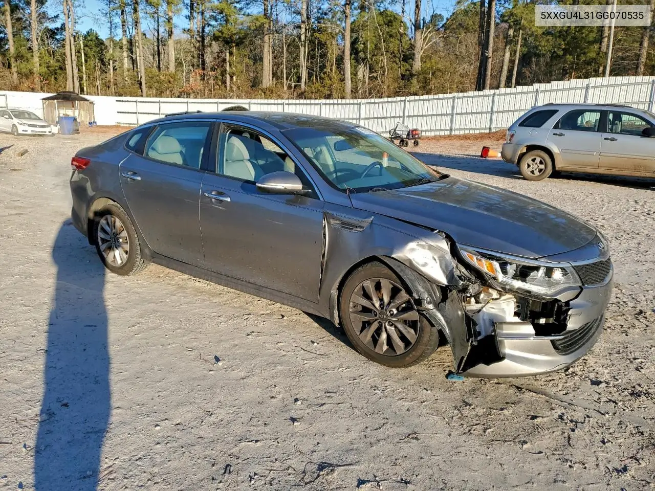 5XXGU4L31GG070535 2016 Kia Optima Ex