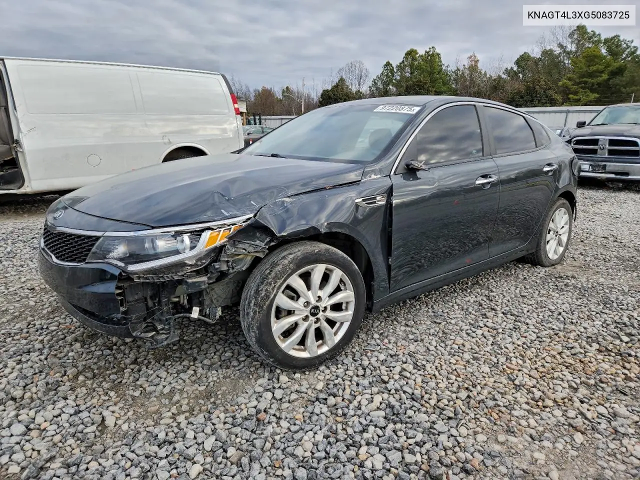 KNAGT4L3XG5083725 2016 Kia Optima Lx